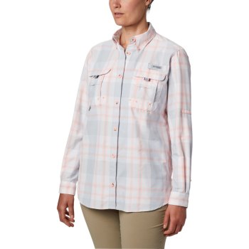 Columbia Overhemd Dames, PFG Super Bahama Long Sleeve Roze, 68ILVSNUO